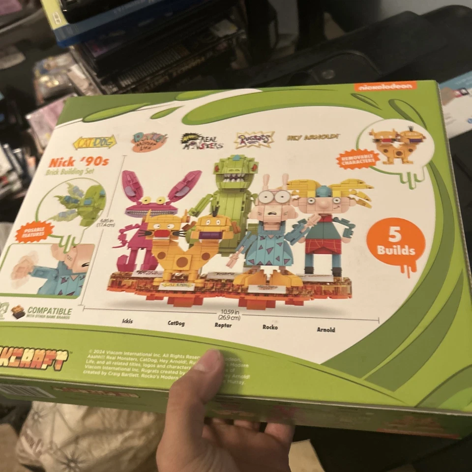 Nickelodeon Characters 833-Piece Brickcraft Building Set NEW vintage - Image 2 of 2