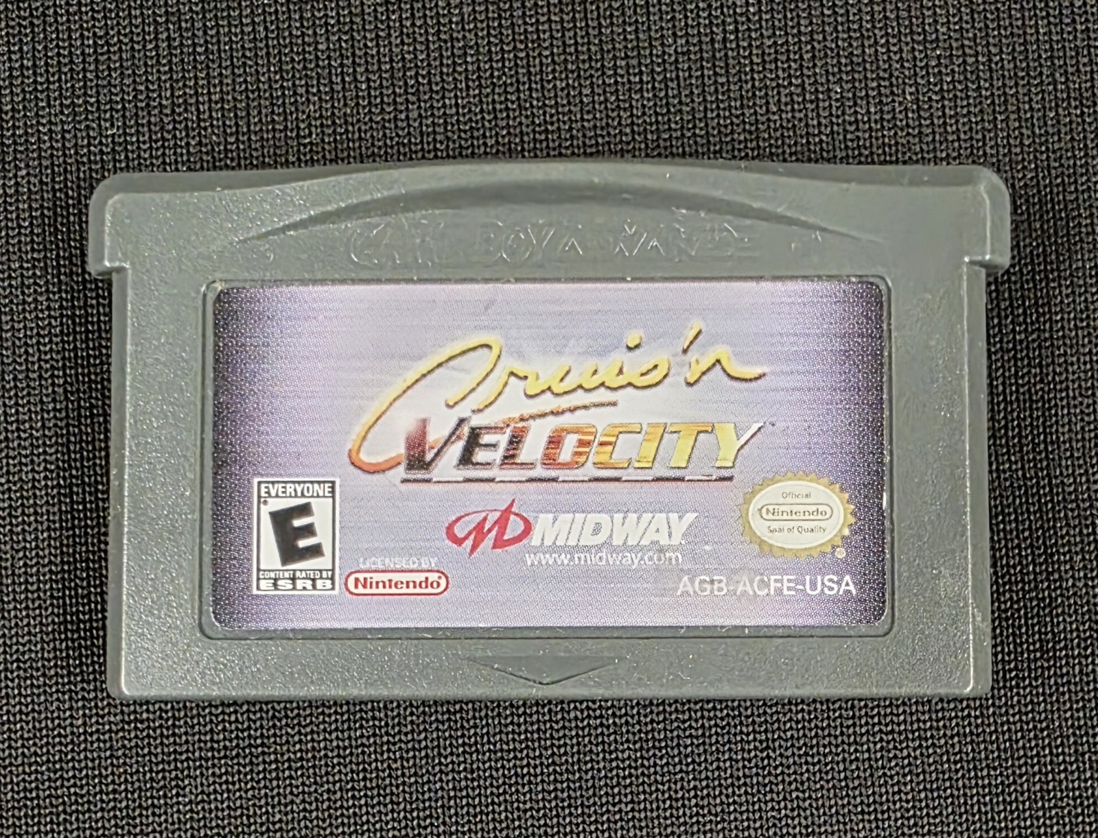 Cruis'n Velocity (Game Boy Advance, GBA, Midway) Authentic & Tested Cartridge