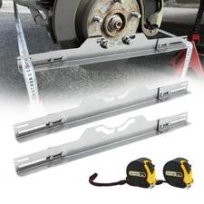 2x Wheel Alignment Tool Kit Heavy Duty Toe Alignment Tool Plates + Tape Measures