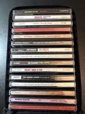 Lot Of 15 CDs Of 1980’s Pop & Rock With Case Logic Carrier: Tears For Fears INXS