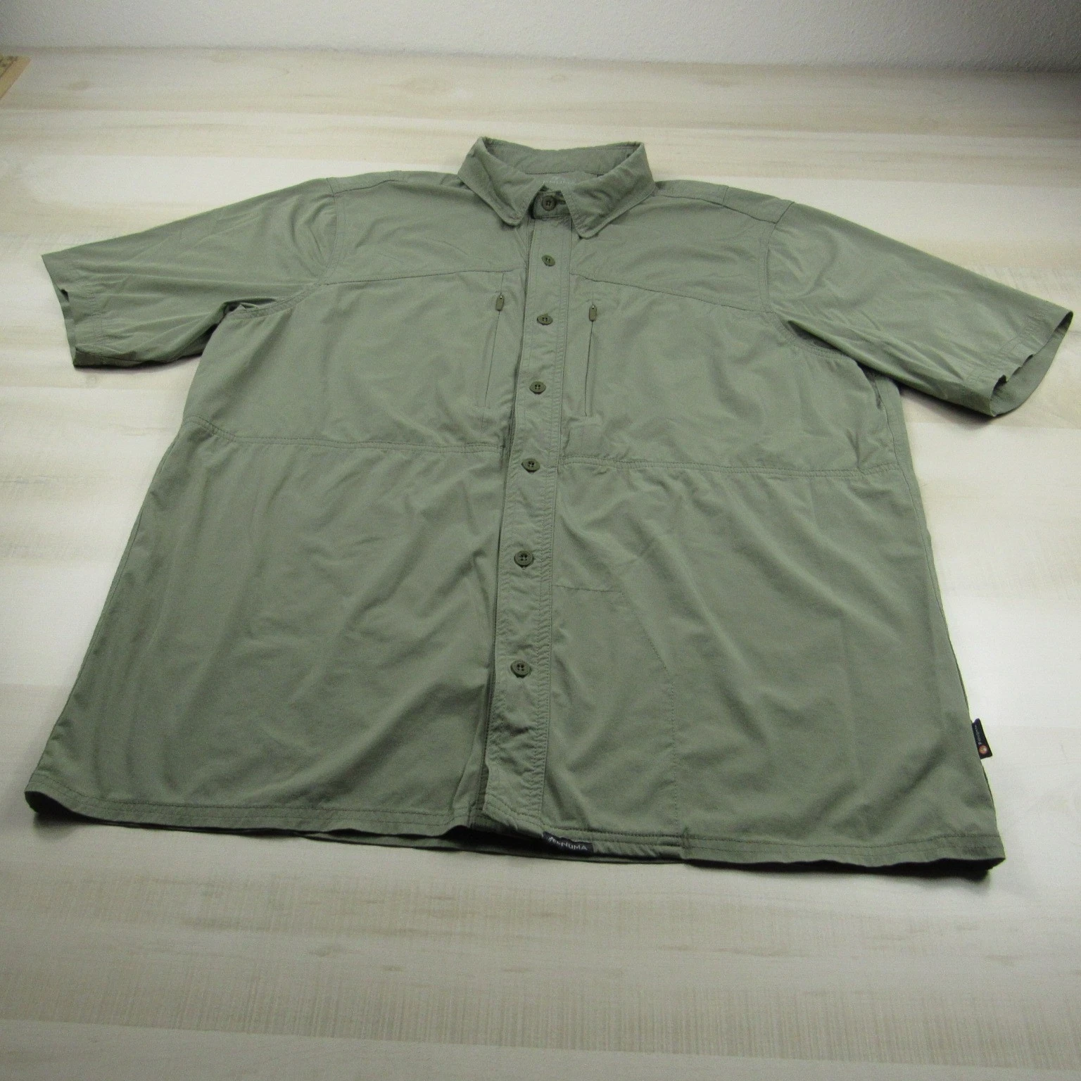 Pnuma Shirt Men Large Green Polygiene Button Down Hunting Vented Fishing Hiking
Opens in a new windo