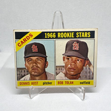 Topps 1966 Topps #179 Rookie Stars Bobby Tolan Dennis Aust Rookie Card. rookie card picture