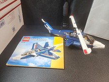 Preowned LEGO CREATOR 31039 Blue Power Jet - NO BOX - 95% COMPLETE 