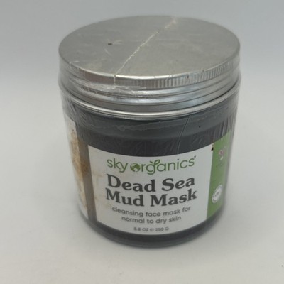Sky Organics Mud Mask Dead Sea Deep Skin Cleanser Face Mask 8.8 Oz 