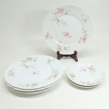 Theodore Haviland Limoges Salad Plates/Saucers Pink Harrison Rose Scalloped Y95