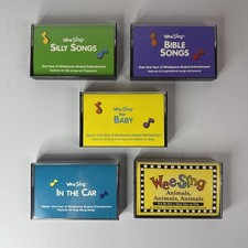 Wee Sing Vintage Cassette Tape Lot of 5 Like New Kids Music Baby Bible Songs