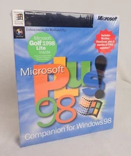 Sealed Microsoft Windows Plus! 98 Companion CD (Windows 98, 1998) Sealed NOS