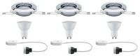 Paulmann Einbauleuchten Set Rund Starr Led 3X4,5W 230V Chrom/Metall