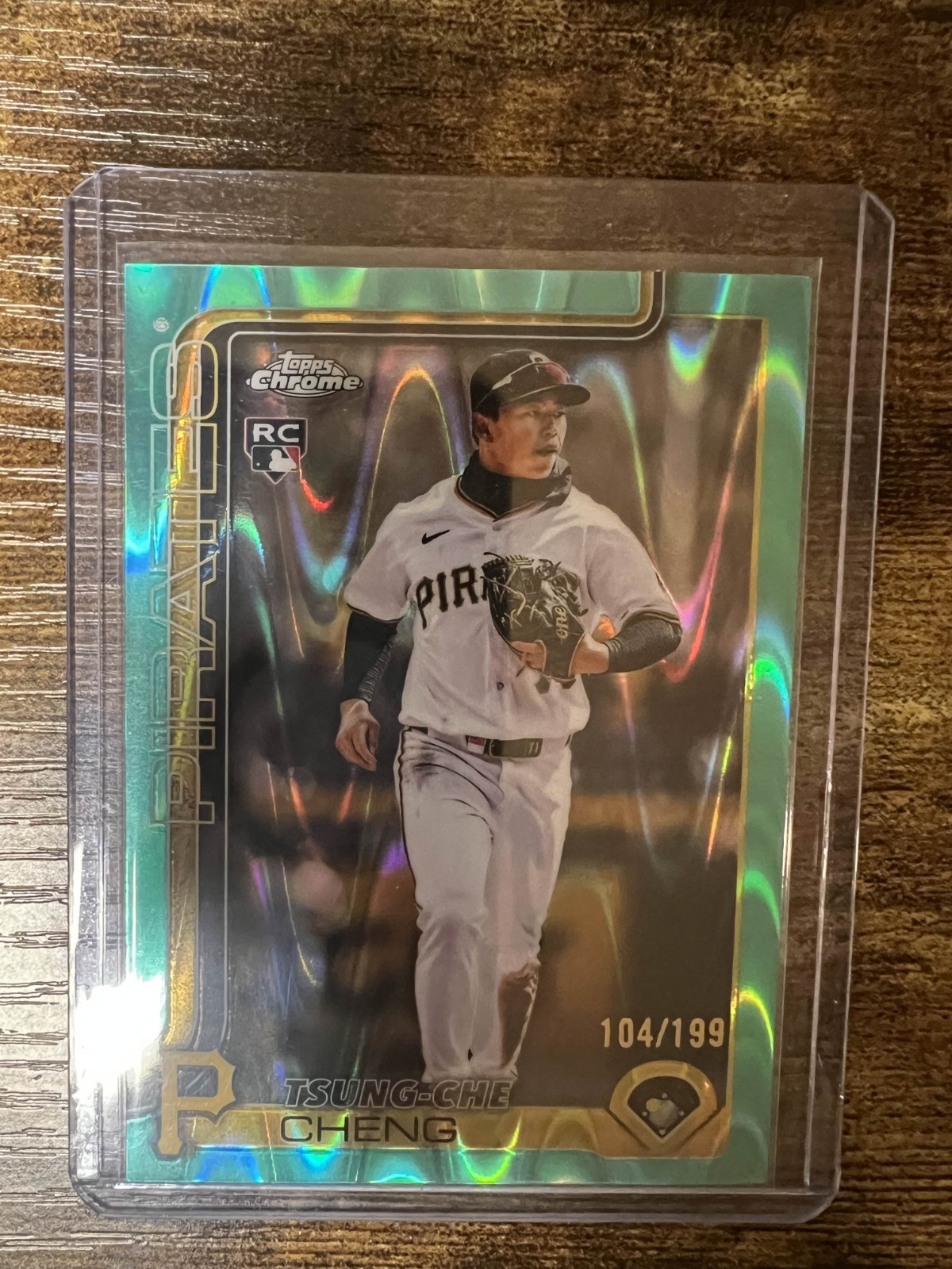 2025 Topps Chrome Update Series -Tsung-Che Cheng #USC74 Aqua Wave Refractor /199