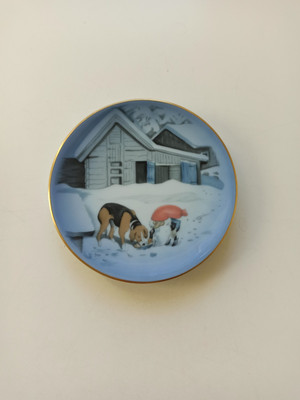 ''Royal Copenhagen'' kleiner Teller '' Tomte und der Hund '', sehr guter Zustand