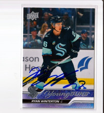 RYAN WINTERTON autographed SIGNED '23/24 SEATTLE KRAKEN 