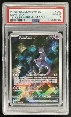 2023 Pokemon SV Black Star Promos Mewtwo #052 PSA 8