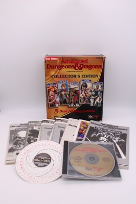 Advanced Dungeons & Dragons Collector's Edition 5 Games For Mac OS CD-ROM