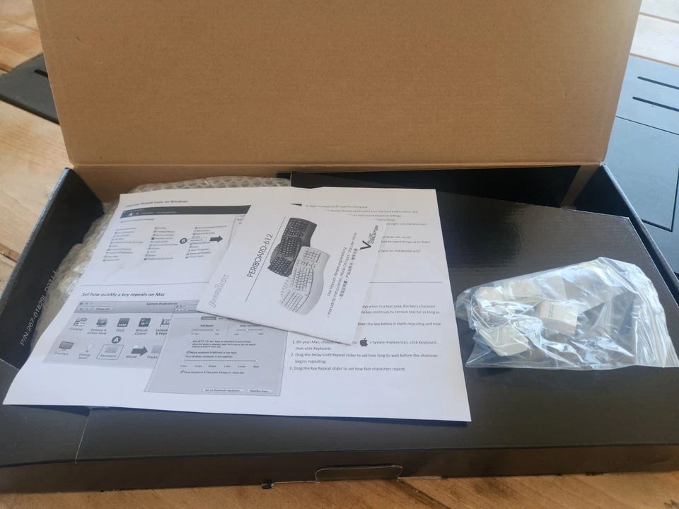 PERIBOARD-612 Wireless Ergonomic Split Keyboard with Dual Mode 2.4G Bluetooth - Image 2 of 4