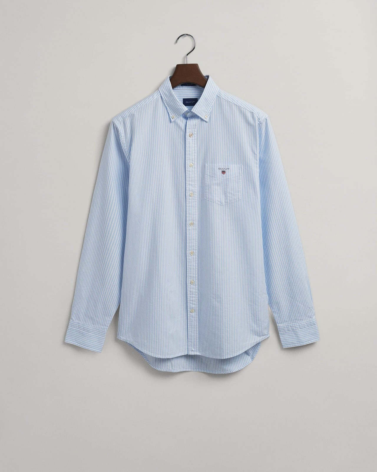 GANT Men's Shirt Regular Oxford Banker Light Blue image 5