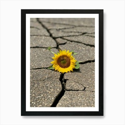 Leonardo Kino Xl Resilient Sunflowe Framed Wall Art Poster Canvas Print Picture