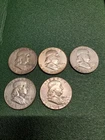 Franklin Half Dollar Lot 1954, 1961, 1962, 1963