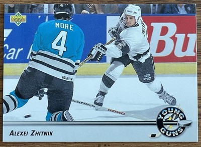 Alexei Zhitnik 1992-93 Upper Deck Young Guns Rookie Card #566 LA Kings Free Ship