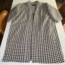 Vtg 1970s JC Pennys Towncraft Womens Knit Cardigan Open Front Jacket One Size