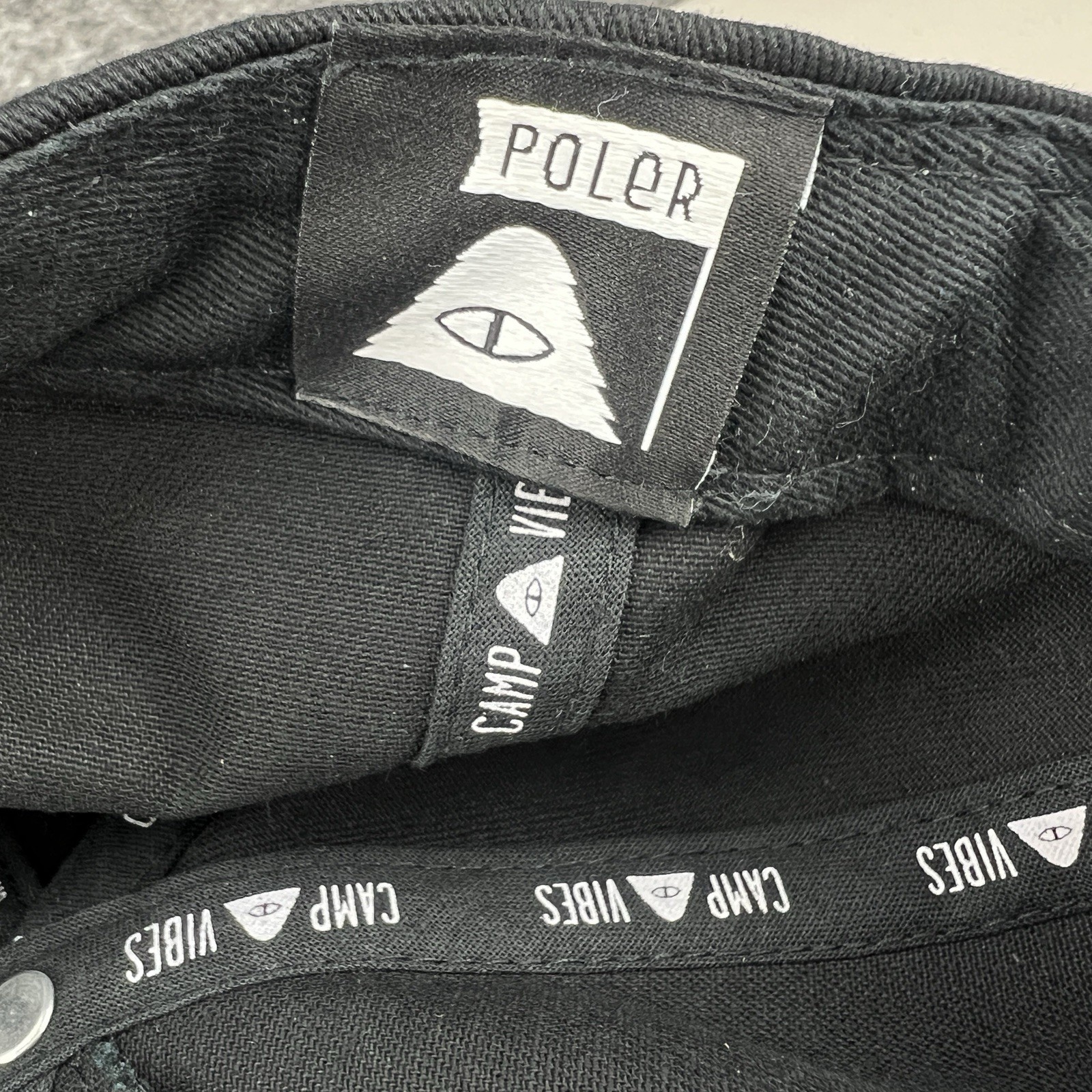 Rainier X Poler Stuff Hat Cap Snapback OSFM Black… - image 13