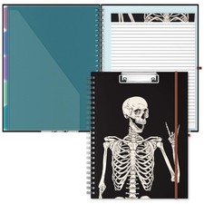 Clipboard Folio with Refillable Lined Notepad, 8.5 x 11 Clip Board