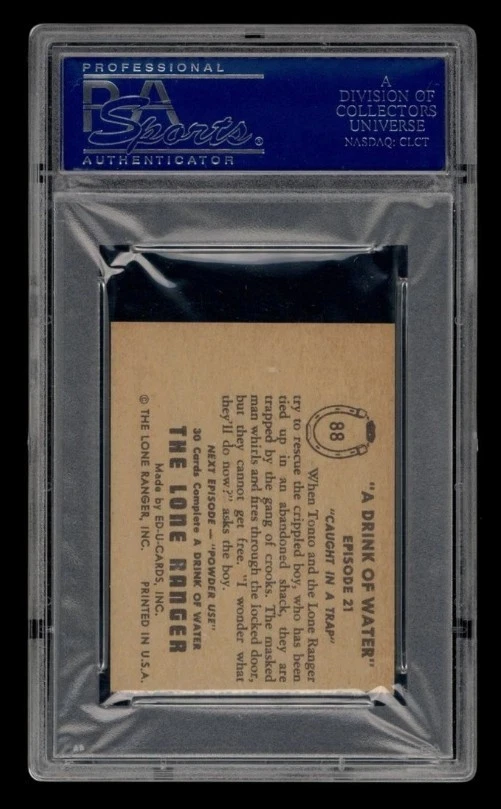 1950 W536-2 Lone Ranger Set-Break # 88 Caught In A Trap PSA 8 NM-MT ZXAN - Image 2 of 2