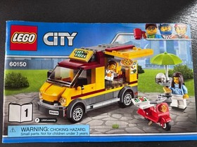 LEGO City Pizza Van 60150 - 100% Complete w/manuals (missing 1 Sticker)