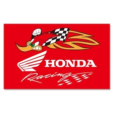 Racing Car Decor Flag for Honda Banner 3 ft x 5 ft Polyester with 2 Brass Gro...