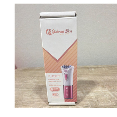 Glabrous Skin Pluck IT Cordless Anti-Bacterial Epilator Pink White Battery