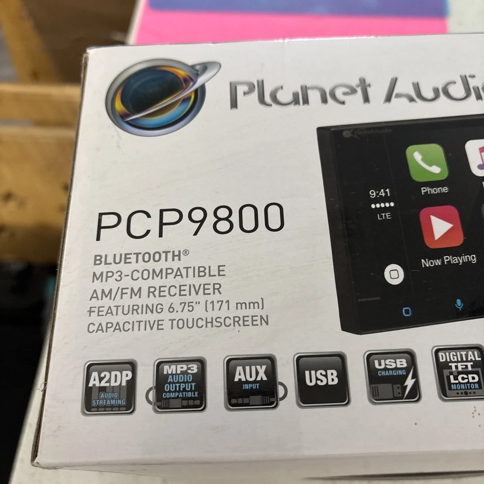 Planet Audio PCP9800A Double-DIN 6.75" Touchscreen Bluetooth Car Stereo - Image 3 of 4
