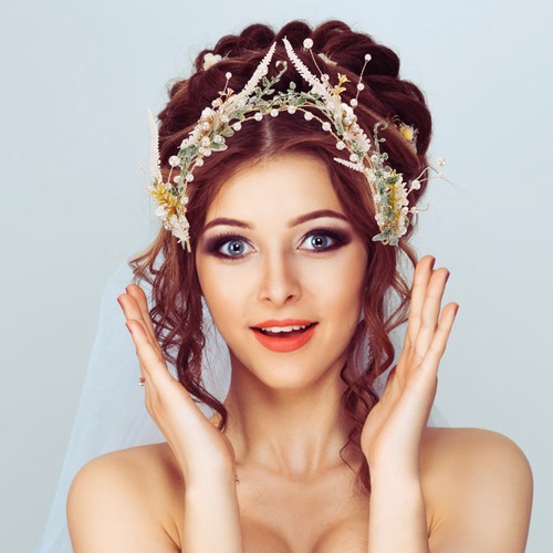 Accessori Capelli Donna Decorazioni Testa per Sposa Sposa Copricapo - Foto 6 di 12