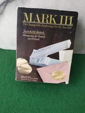 Vintage Mark III Handheld Embossing Kit Switchable Monogram Initials Sun Hill