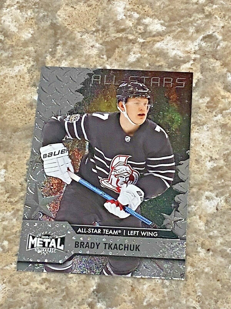 2020-21 Skybox Metal Universe All Stars Brady Tkachuk #183 Ottawa Senators Card