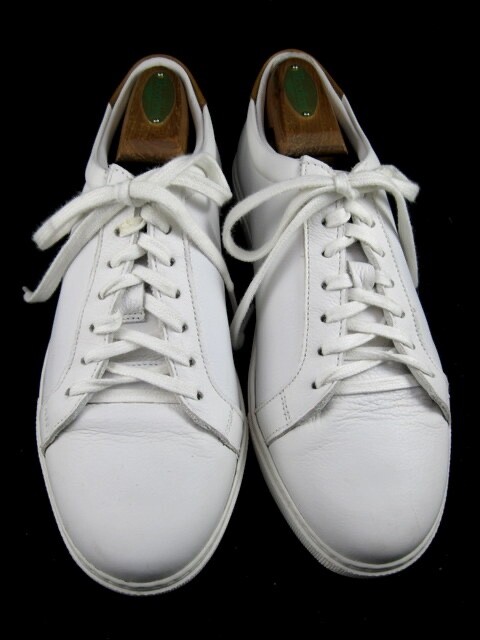 SAOLA Allen Edmonds "COURTSIDE" Sneakers eleganti derby in pelle 8 5 E bianco (501N)
