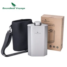 2500ML Titanium Water Bottle Ultralight Leakproof Drinkware for Outdoor Camping