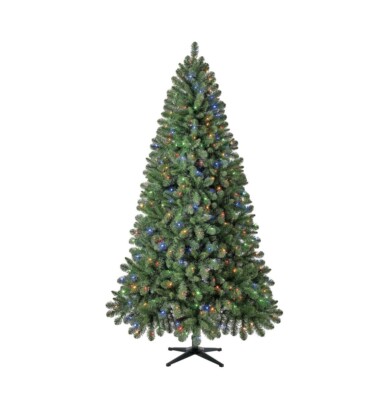 7.5 ft Pre-lit Kennedy Fir Artificial Christmas Tree, Color
