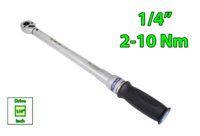 1/4'' Heavy Duty Adjustable Torque Wrench (Newton Meter) 2-10 Nm KING TONY