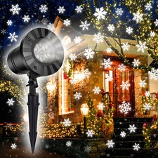 Outdoor LED Moving Snowflake Light Christmas Lights Projector Christmas Party
