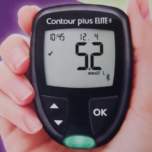 Contour Plus ELITE Blutzuckermessgerät MMOL/L + Teststreifen 50/100/200 Stück - Bild 2 von 3