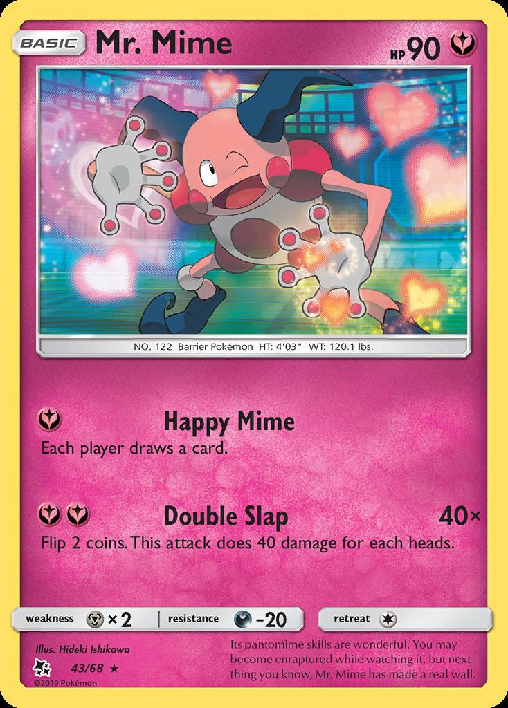 Pokemon Mr. Mime (43/70) Hidden Fates LP