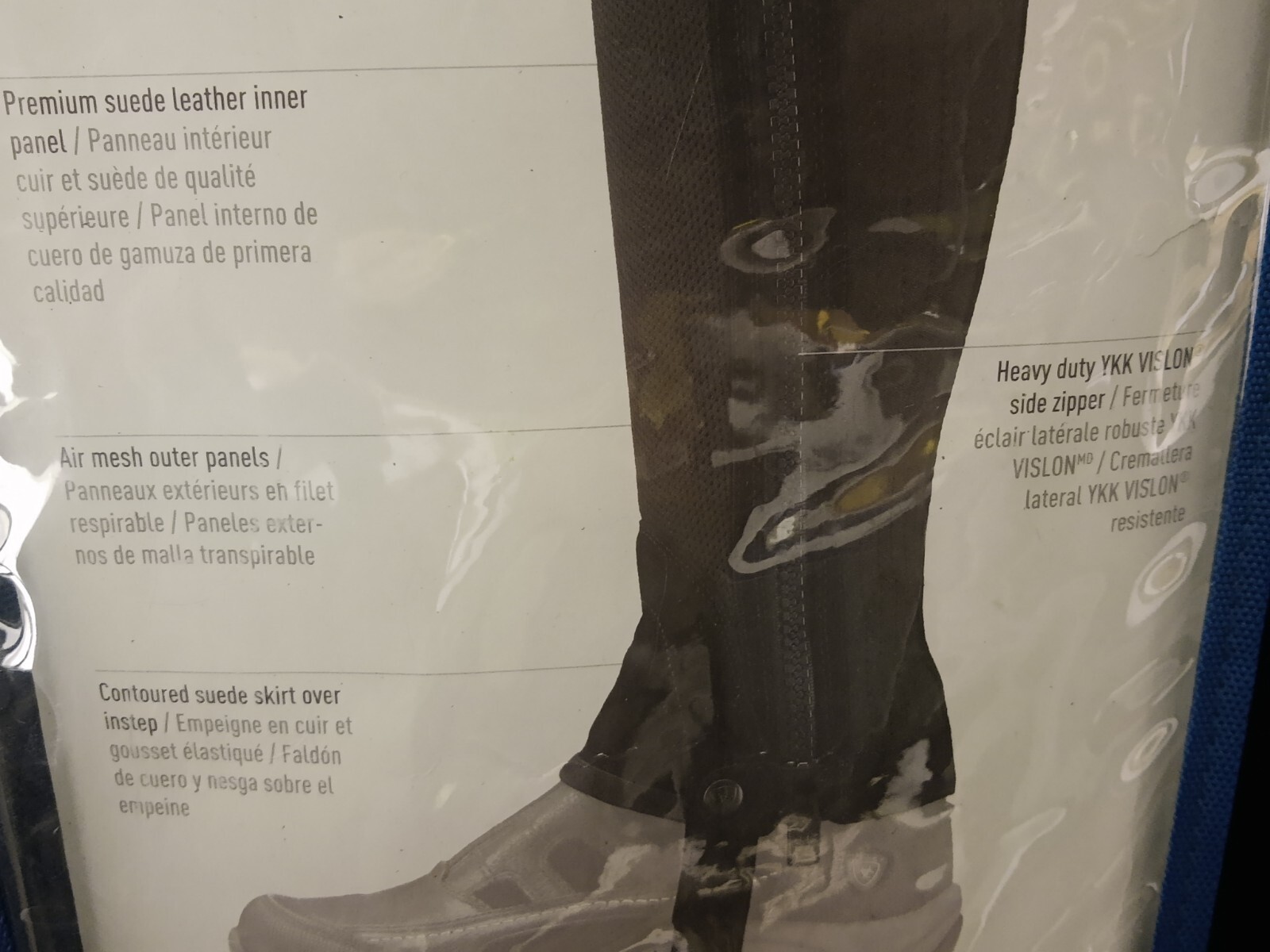 NEW Ariat Terrain II Half Chaps Black Size XST XSmall Tall 13.5" Calf 19.5" Tall