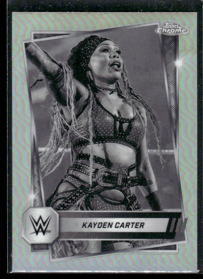 2025 Topps Chrome WWE Kayden Carter #186 Sepia Refractor