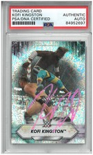 KOFI KINGSTON SIGNED AUTOGRAPH SLABBED WWE 2021 TOPPS CARD PSA DNA
