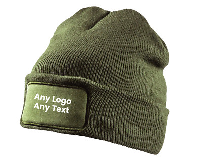 Beanie Mütze mit individuellem Logo & Text Ihr Design Foto personalisiert bedruckt Unisex