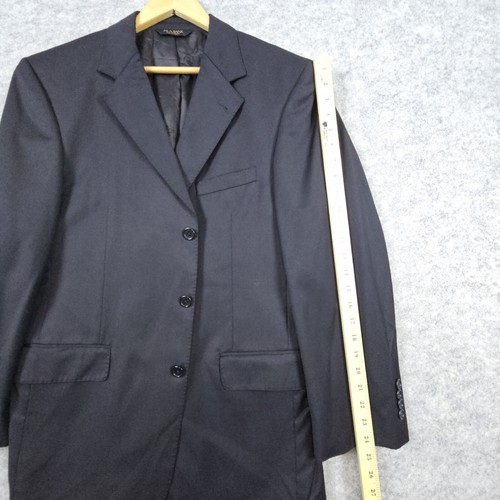 Jos A Bank Signature Gold Men's Charcoal Blazer Size 42R 100% Wool MITCHEL Model - Picture 11 of 13