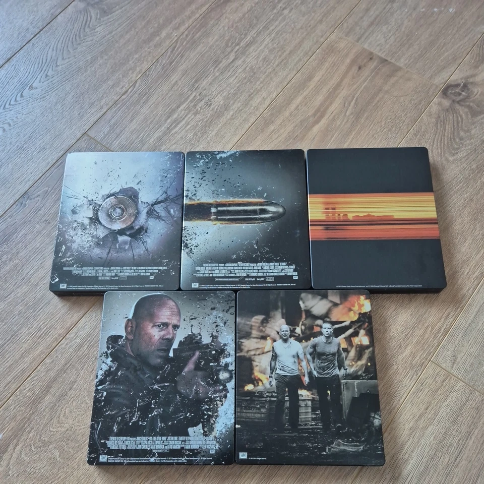 Die Hard Steelbook Blu-Ray Collection Rare OOP Steelbooks - Full Set - Image 2 of 4