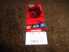 CINCINNATI REDS 2017 TICKET STUB 7/1/17 VS CUBS~ Jackson Stephens MLB DEBUT & W