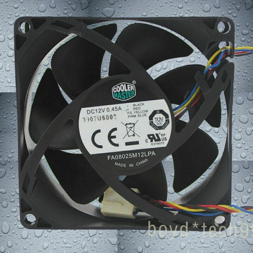 Cooling Fan COOLER MASTER FA08025M12LPA 80mm 80x80x25mm 0.45A 8025 4pin DC12V - Picture 2 of 2