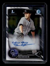 2016 Bowman Chrome Draft Draft Pick Autographs #CDABB Ben Bowden Auto