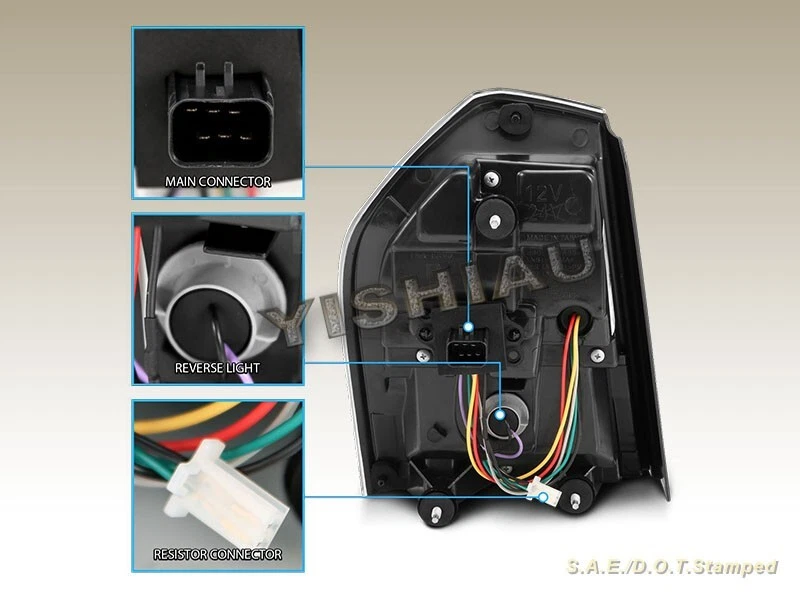 11 12 13 14 Chrysler 300 luces traseras LED completas señal secuencial negras un par Foto 2 de 4